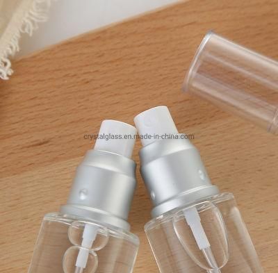 Glass Mist Spray Bottle with Silver Caps for Cosmetic Water and Oil