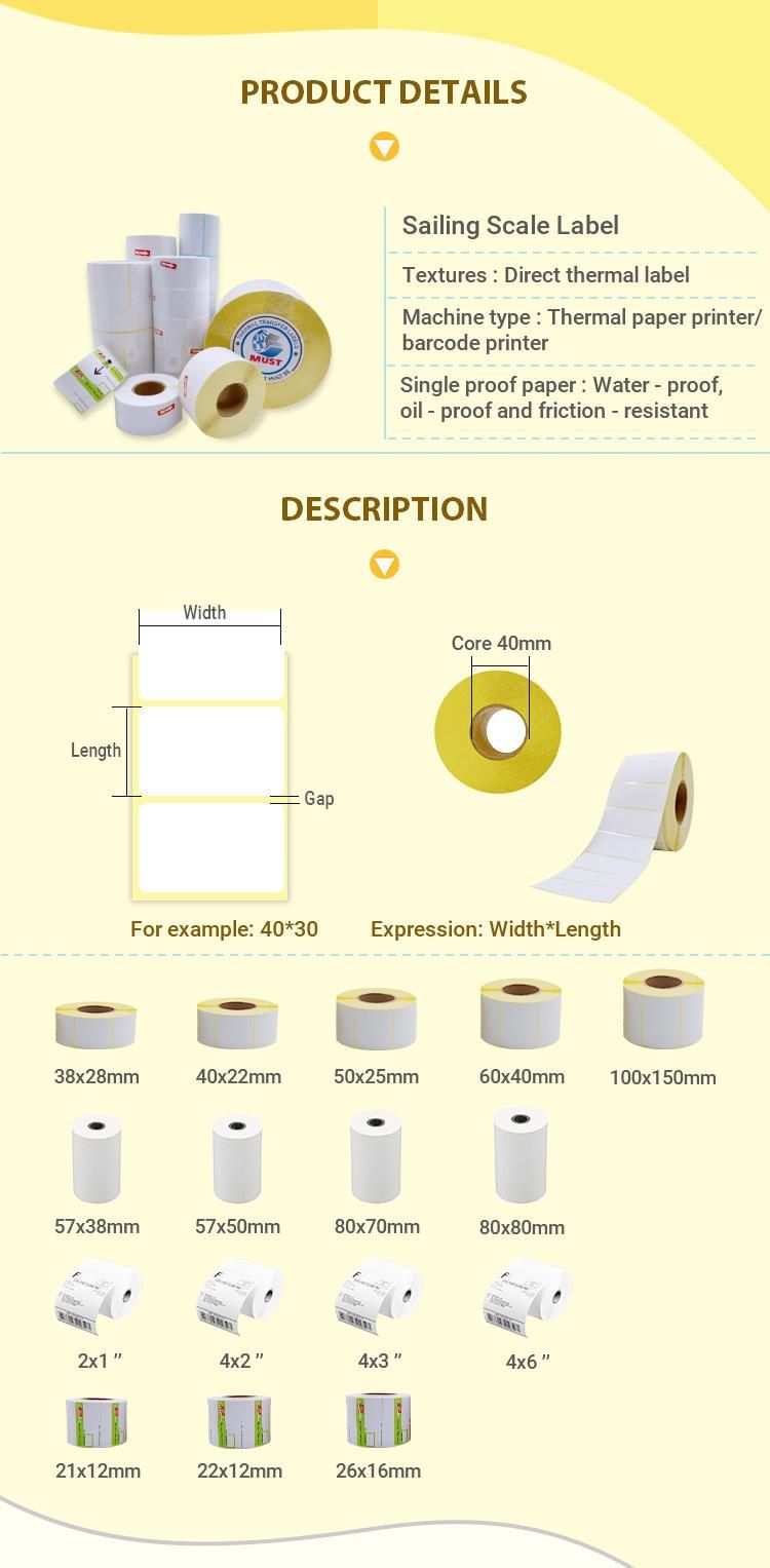 Thermal Label Shipping Label Roll Zebra Label