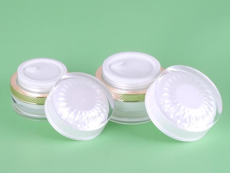 Manufacturer 30g 50g Luxury Skincare Packaging Plastic Acrylic Cosmetic Jar and Cream Jars