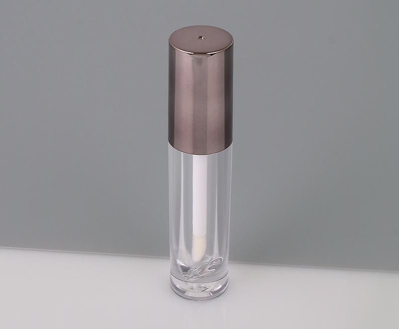 Hot Sale New Arrival 2.8ml Clear Lip Gloss Tube Brown Top Lip Gloss Packaging Custom Packaging Brown Top Lip Gloss Tubes with Wands