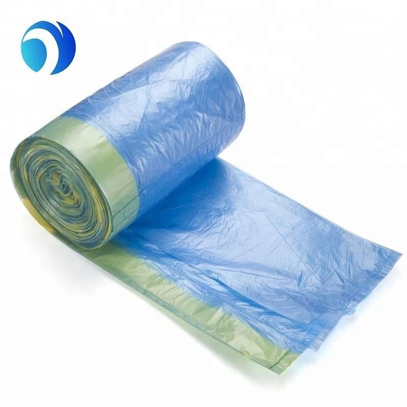 HDPE LDPE Biodegradable Garbage Bags Drawstring Rope Bag