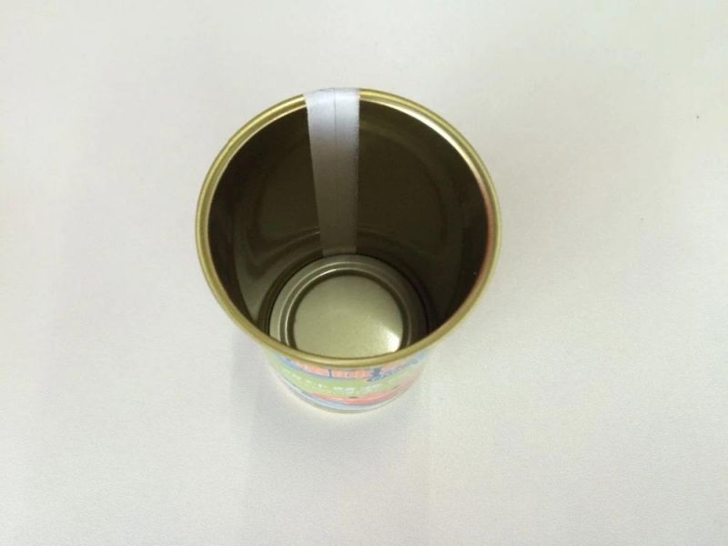 Empty Round Mackerel Fish Metal Can for Food Packaging