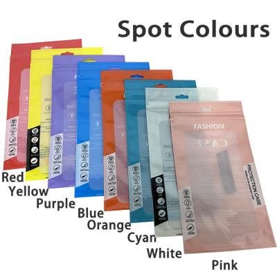 Pink Transparent Sealing Bag Phone Case Packaging Zipper Bags