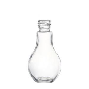 Hot Sale Flint Bulb-Shaped High Quality Screw Top Wholesale Beverage Glass Bottle