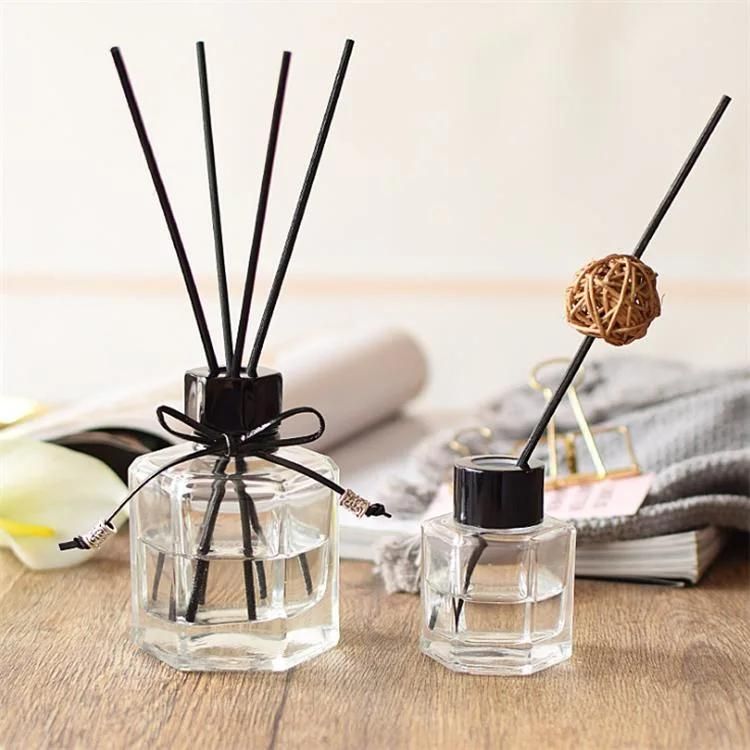 50ml 100ml Hexagon Shape Fragrance Diffuser Glass Bottle for Promotion