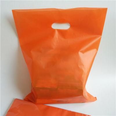 Custom Logo Design Printed LDPE Die Cut Handle Plastic Bag