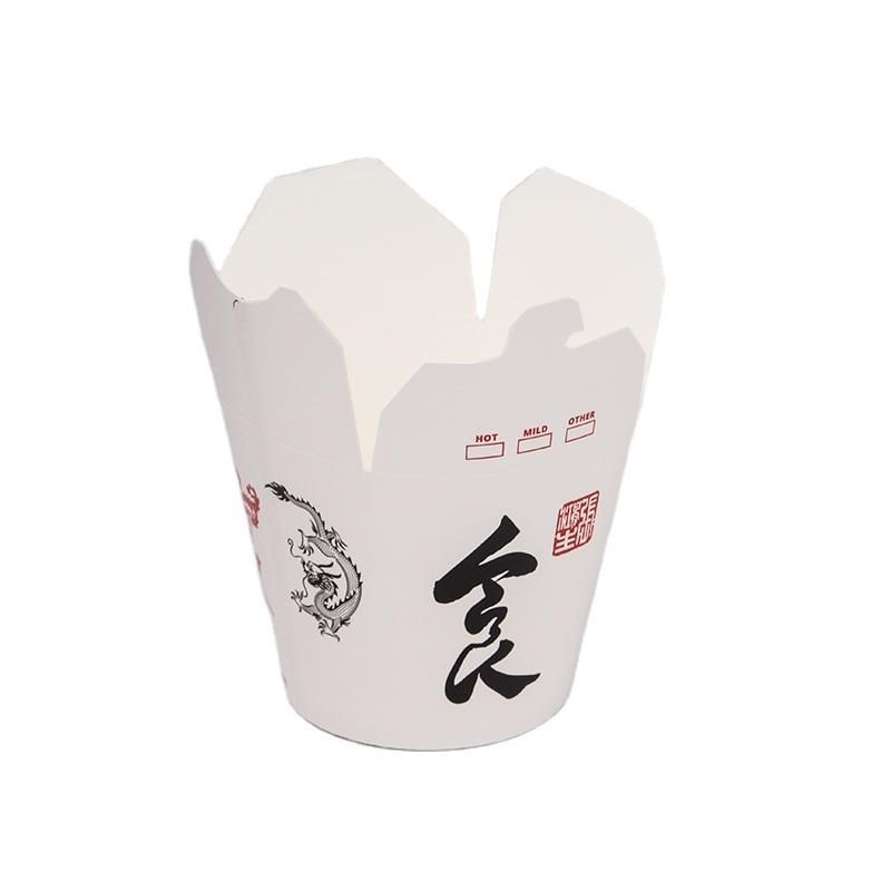 16oz 500ml 26 Oz 750 Ml 32oz 1000ml Kraft Paper Container Round Take Away Food Fried Chicken Popcorn Paper Packing Food Box