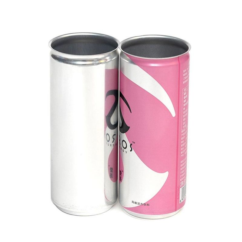 Slim 250ml Aluminum Beverage Cans with 200 Can Ends