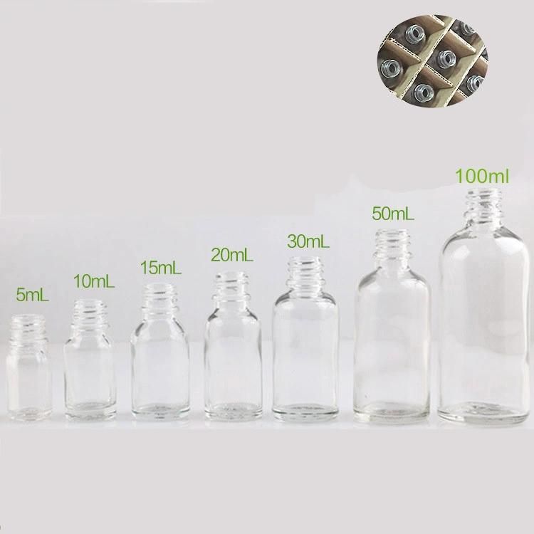 100ml 50ml 30ml 20ml 15ml 10ml 5ml Transparent /Frosted Glass Essential Oil Dropper Bottle Glass Piepette Dropper