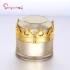 in Stock Skincare Plastic Container Cosmetic Packaging Luxury 50g Gold Empty Acrylic Cream Jar with Crown Shaped Lid