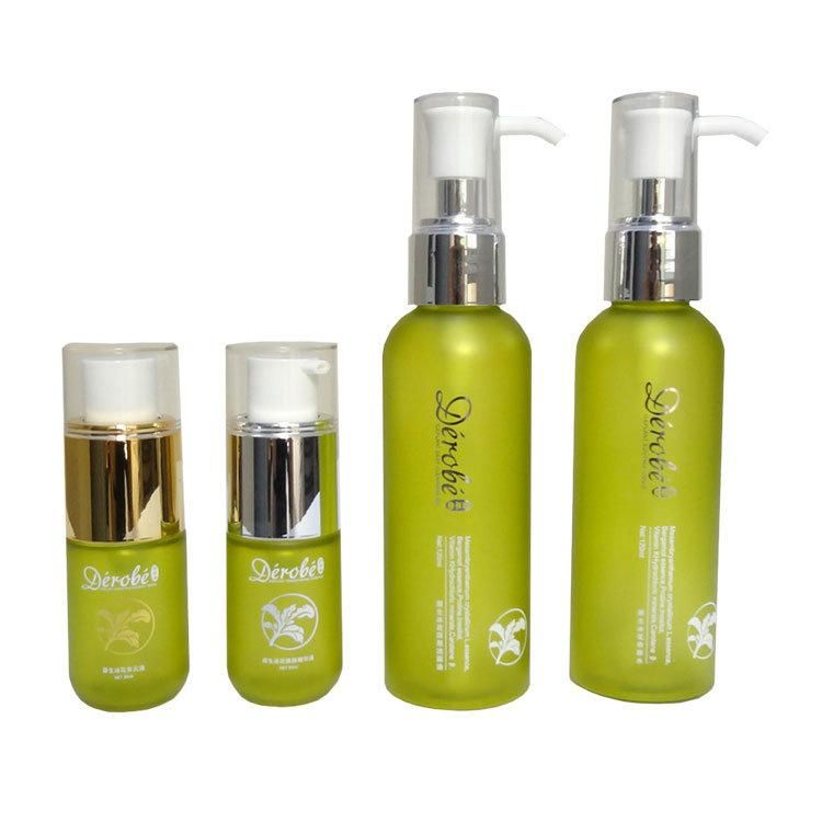 Green Slim Cosmetic Pet Bottle for Skin Care