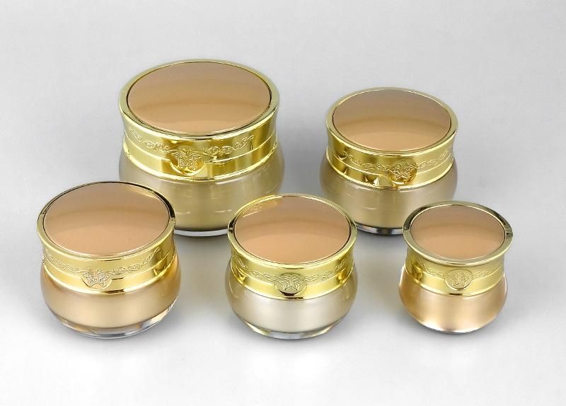 in Stock 2020 China Wholesale 10g 15g 20g 50g Empty Cosmetic Acrylic Plastic Jar for Cosmetic Packaging