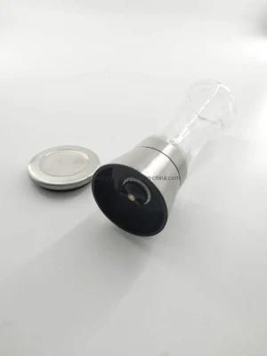 Logo Can Be Customized Stainless Steel Salt and Pepper Mill Spice Glass Grinder Bottle 6oz