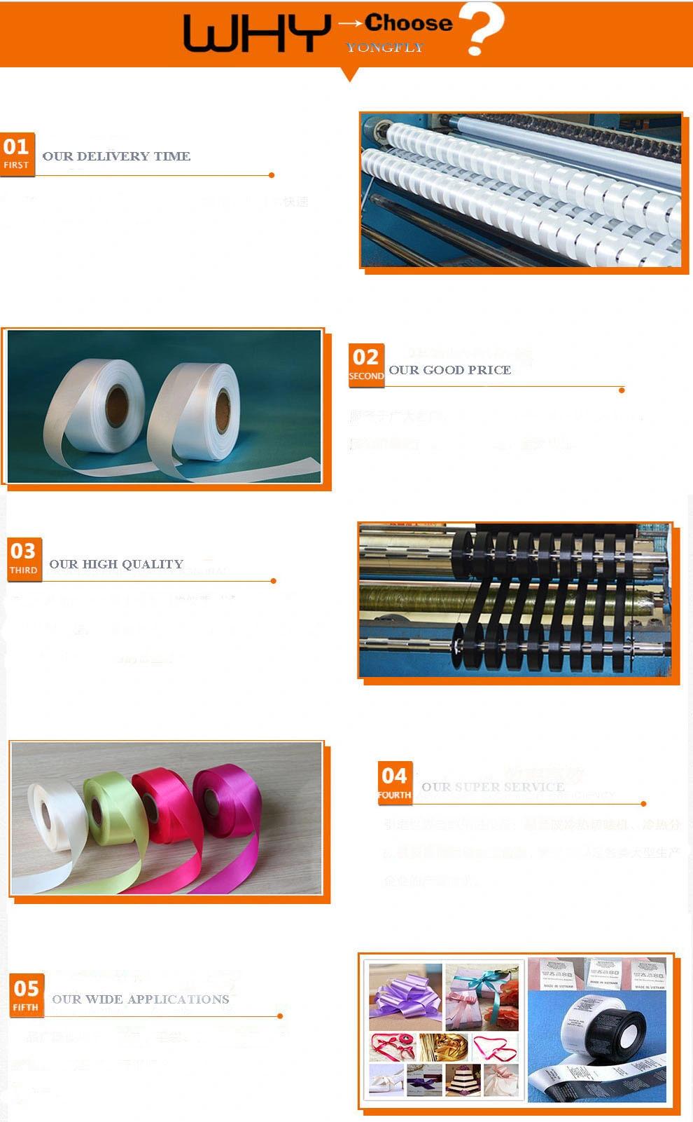 Polyester Colorful Double Faced Wholesale Satin Ribbon Manufactures