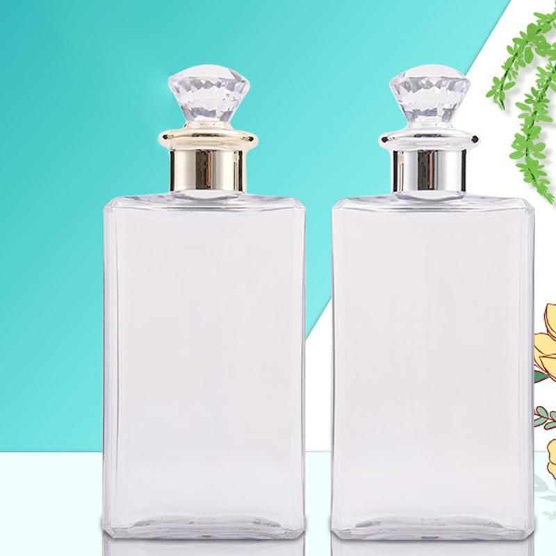 250ml Custom Empty Square Pet Bottle for Lotion Cosmetic Plastic Bottle for Skin Care Packaging