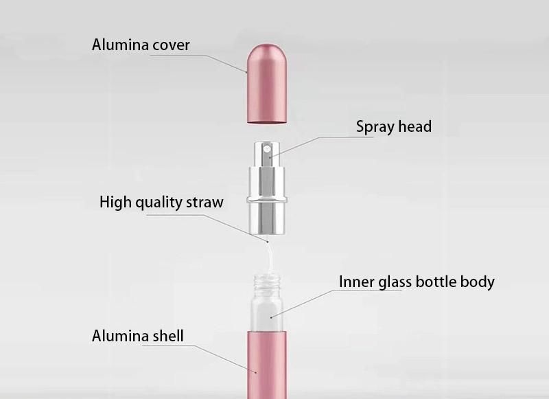 Mini Travel Perfume Refillable Atomizer Spray Bottle Glass