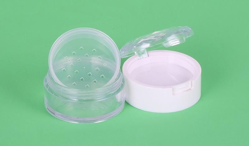 Hot Selling Empty Plastic Transparent Loose Powder Box for Loose Powder Acrylic Powder