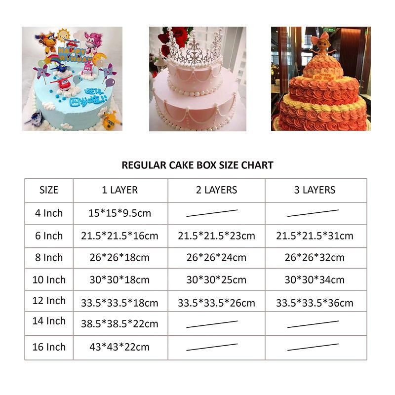 Wholesale Transparent Clear Tall Cake Box Custom Wholesale Luxury Birthday Cakes Packaging Box with Window