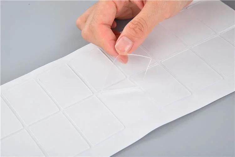 New Design Die Cutting Free Sample Custom Size Double Sided Thin Transparent Removable Tape