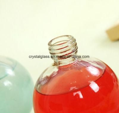 Spherical Beverage Bottte Glass Bottle Tea with Milk Bottle