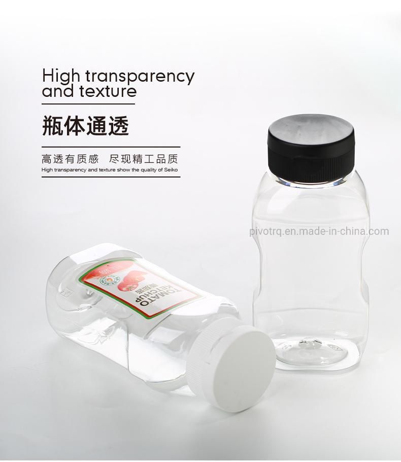 360ml Pet Food Grade Plastic Bottle with Silicone Valve Cap