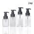 Square Frosted Matte Hand Sanitizer Foam Liquid Soap Dispenser Face Hand Wash Skin Care Transparent Mousse Bottle with Foam Pump and Lock