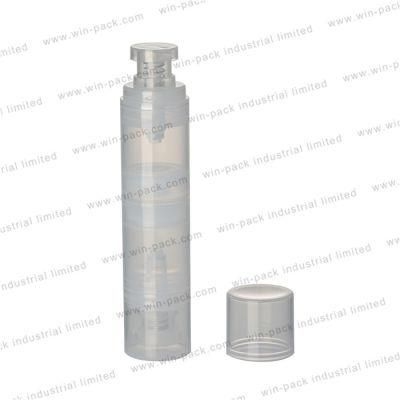 Winpack Fancy Double Chamber Airless Bottle Packaging with Two Caps 30ml