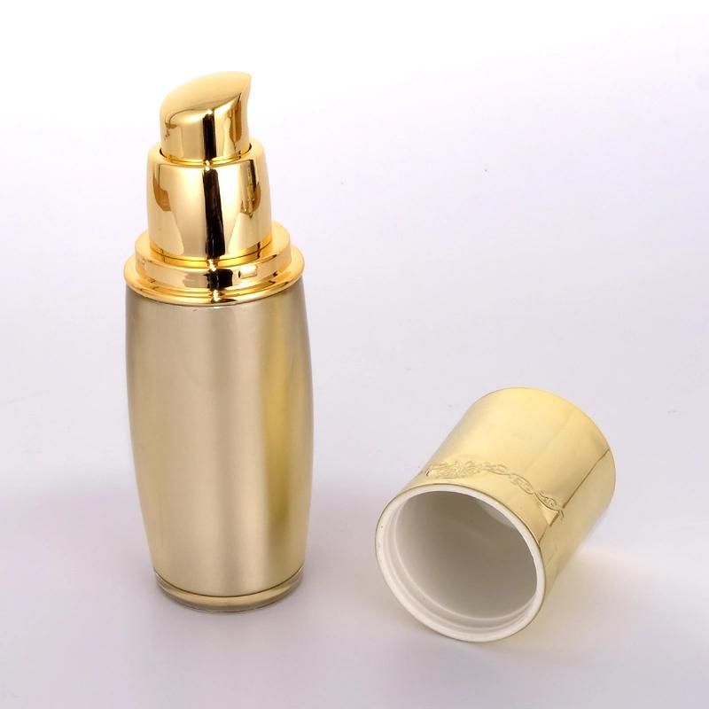 in Stock 30ml Silver Lotion Pump Bottle for Skin Care