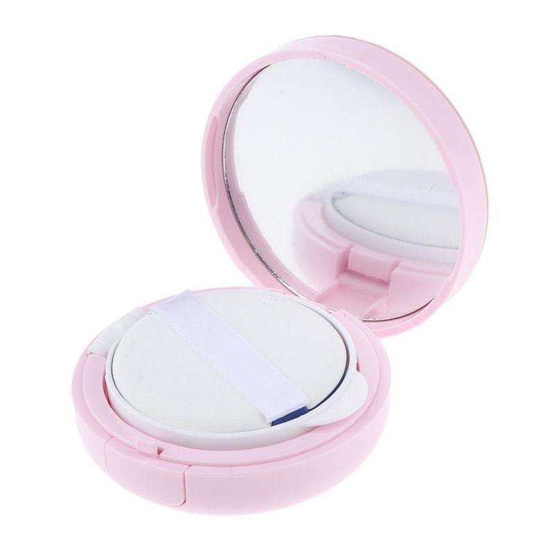 15g Pink Empty Portable Air Cushion Puff Container Dressing Case Powder Box