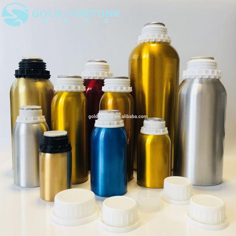 Empty Metal Aluminum Essential Oil Bottle with Tamper Proof Cap