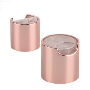 20410 24410 28410 Rose Gold Disc Top Cap Press Cap for Cosmetic