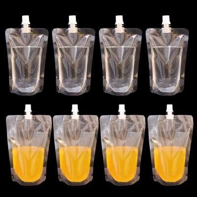 Accept Custom Plastic Stand up Spout Pouch Packaging Bag for Jelly Juice Liquid Food