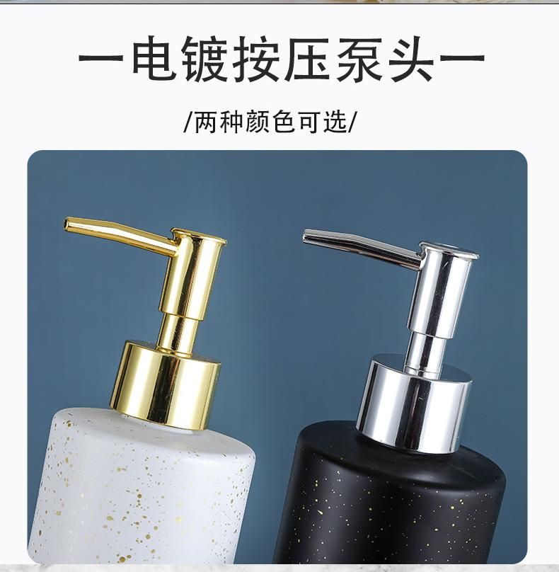 China Wholesale Luxury 350ml Glass Hand Sanitizer Shampoo Bottle Shower Gel Foam Lotion Pump Bottle for Care Products Packaging Fake Porcelain by Glass