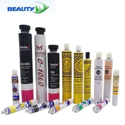 Best Quality Aluminum Watercolor Paint Tube with Plastic Octagonal Cap