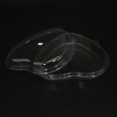 clear PET disposable heart clamshell plastic fresh fruit container