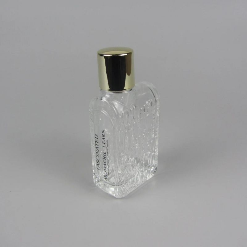 Clear Diamond Shape Glass 100ml Perfume Bottle with Your Logo