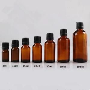 Amber Glass Essential Oil Bottle with Aluminum Cap