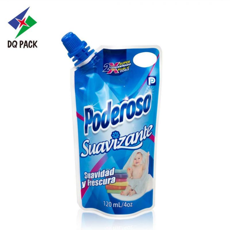 Dq Pack Costom Design Flexible Packaging Side Spout Pouch for Food or Detergent Packaging