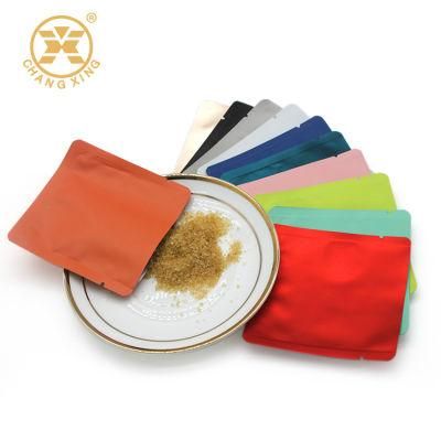 High Quality Mylar Foil Loose Leaf Tea Packaging Bags Flat Small Mini Tea Sample Pouches Packaging