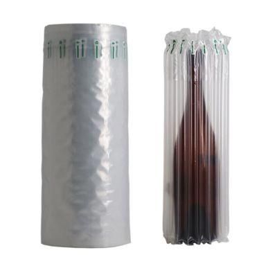 Factory Customized Transparent Shock Resistance PE PA Protector Buffer Packaging Air Column Wine Bottle Plastic Bag