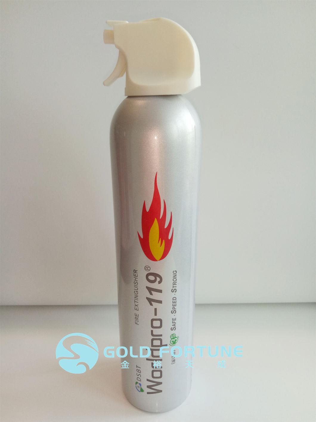 D66 Fire Extinguisher Aluminum Aerosol Can with Acuator