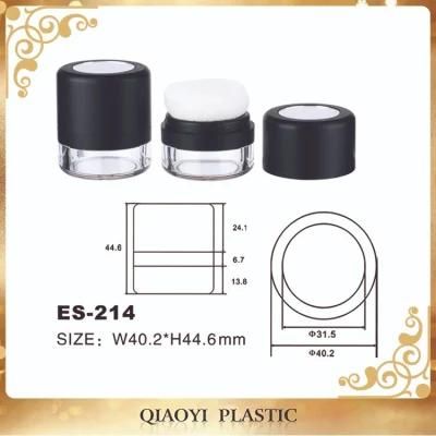 Loose Powder Case with Powder Puff Empty Compact Powder Case Plastic Cosmetic Packaging