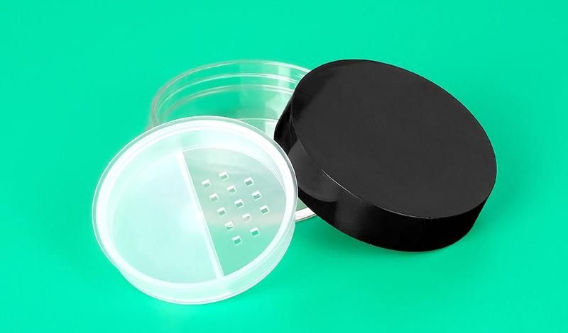 Wholesale Round Black Compact Powder Case Loose Powder Case for Loose Powder Packaging