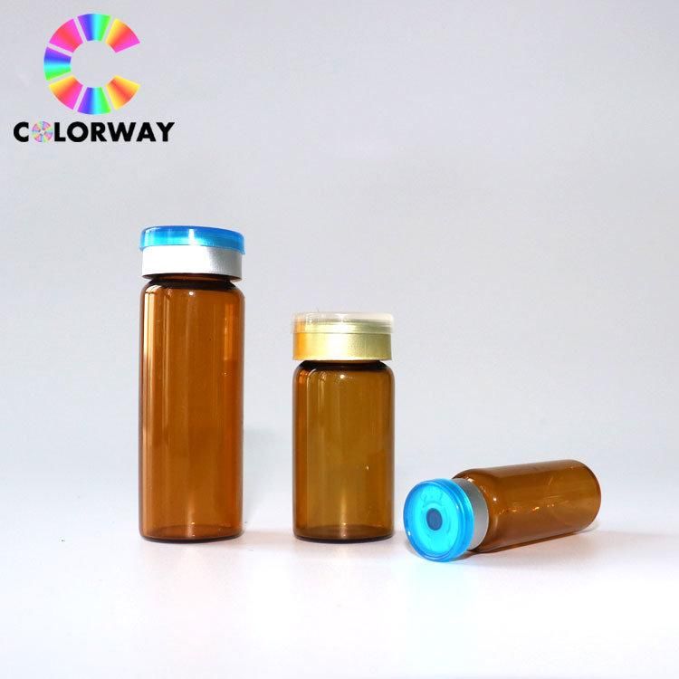 Custom Embossed Debossed Logo Printed Sterile Injection 2ml/5ml/20ml/30ml/50ml/10ml Steriod Brown Amber Transparent Clear Frosty Matte Plating Coated Glass Vial