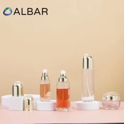 50ml 100ml 120ml Skin Care Glass Bottles for Body and Neck with Press Pump