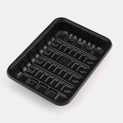 Supermarket Thermoformed PET Plastic Rectangular Food Packaging Tray