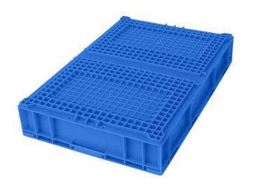 HP6a Plastic Turnover Logistics Container Box HP Standard Auto Parts Logistic Box Durable Opaque Plastic Storage Boxes