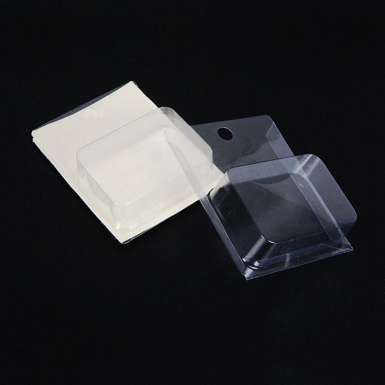 Clear Pet Foldable Plastic Clamshell Blister Insert Card Packaging with Hang Hook