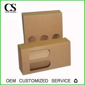 Custom Logo Print Folding Brown Kraft Paper Gift Boxes