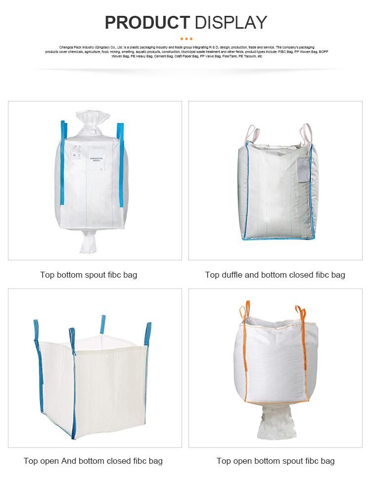 ODM OEM 100% PP Woven Jumbo Bag1000kg Jumbo Sling Bags